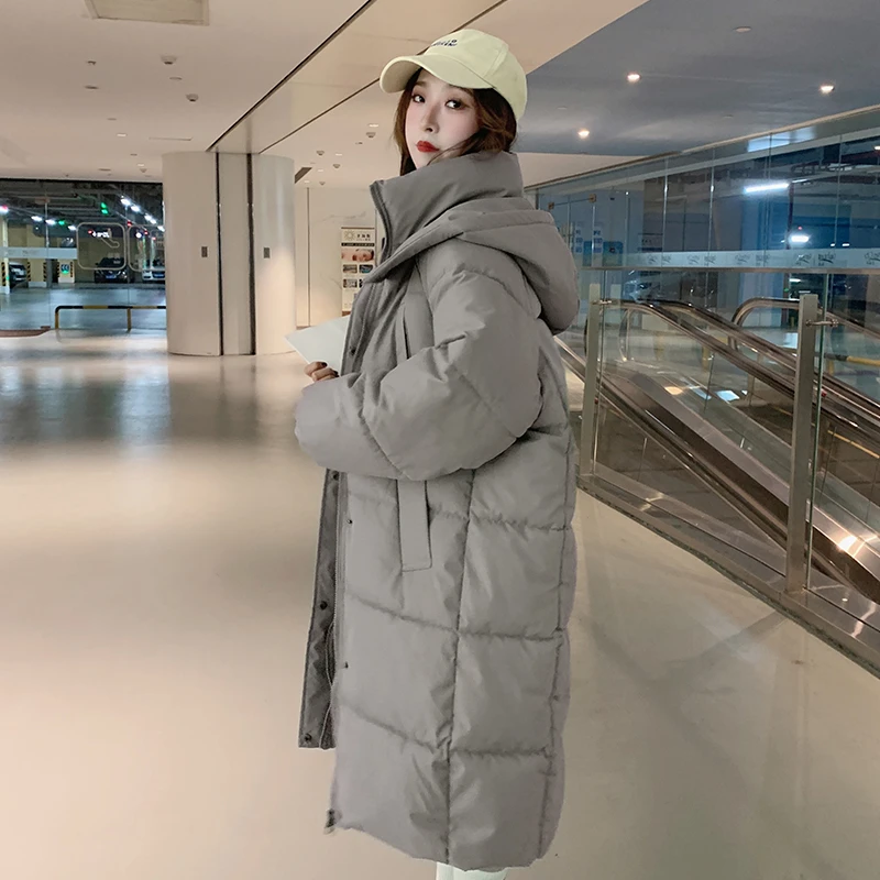 oversize面包服棉衣棉服女冬季外套中长款厚棉袄2024年新款潮