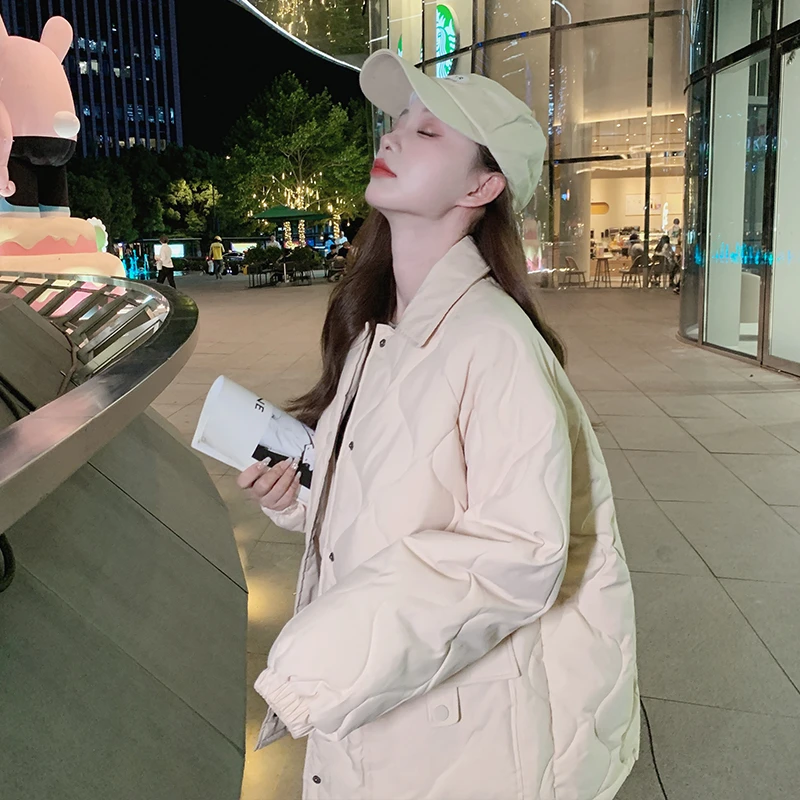 短款棉衣棉服女早春秋季外套夹棉薄款韩系棉袄2024年新款棉袄