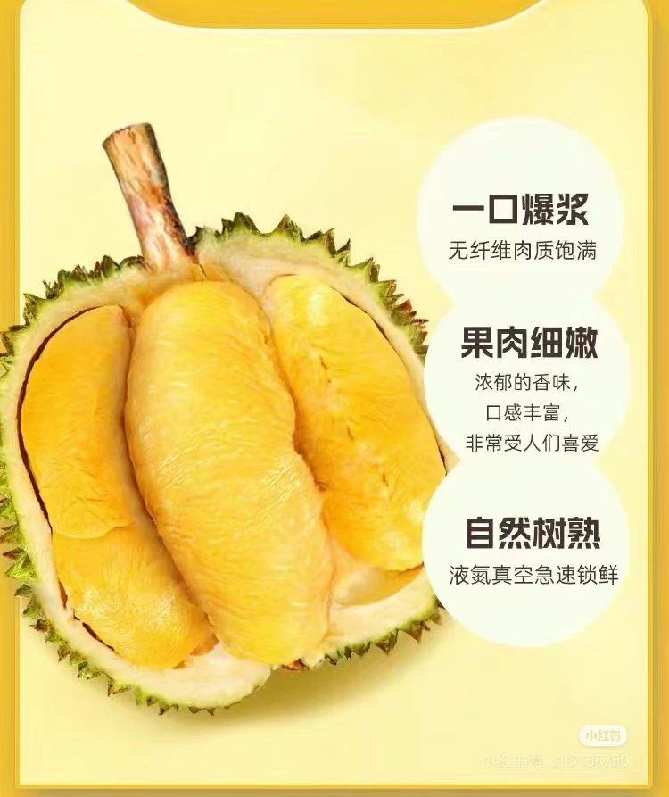 【福利138/颗】马来西亚D197猫山王榴莲【一果一拍】（鲜甄达榴莲）