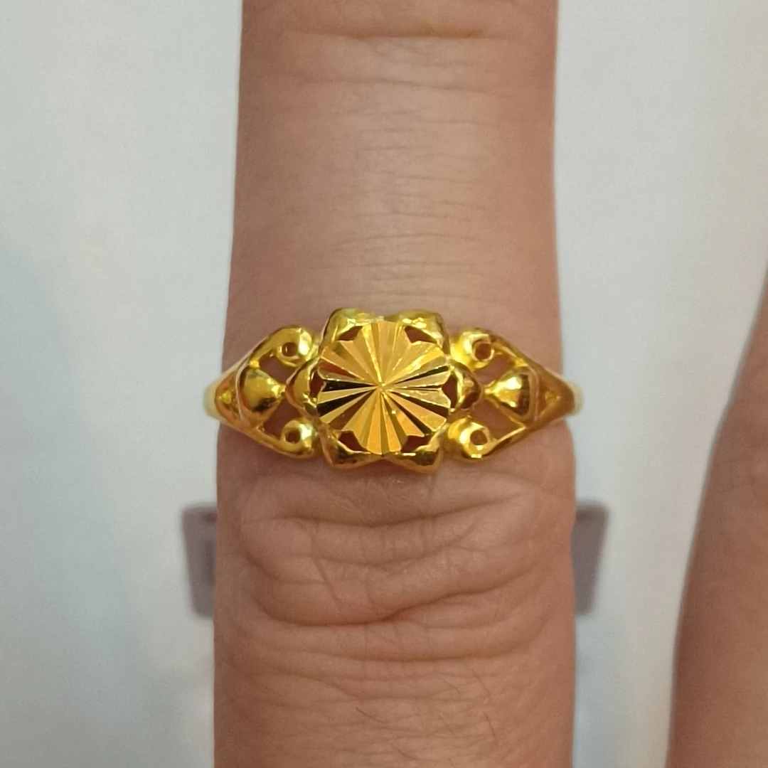 足金999黄金戒指女式3.72克真金正品纯黄金女士戒指活口黄金按克