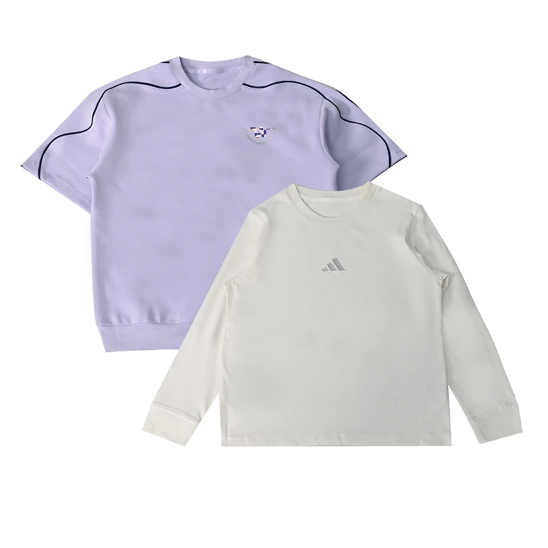 阿迪达斯Adidas25春季百搭女小童圆领卫衣 JM5838