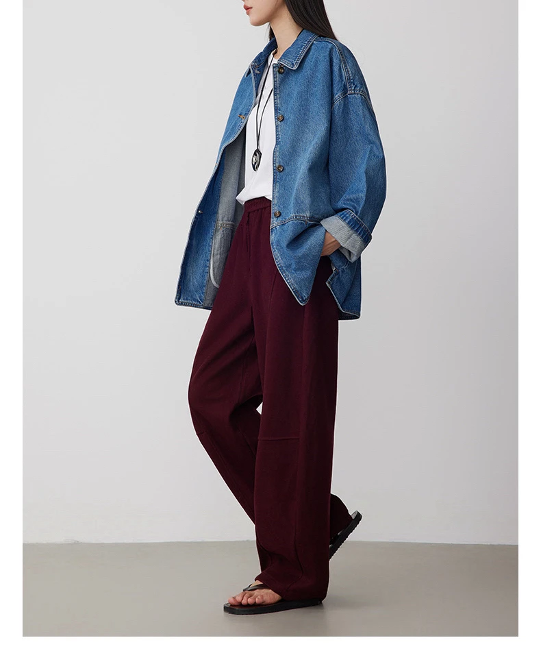 【元旦福利】秋冬重磅加厚保暖绵羊毛休闲裤百搭显瘦运动裤24269