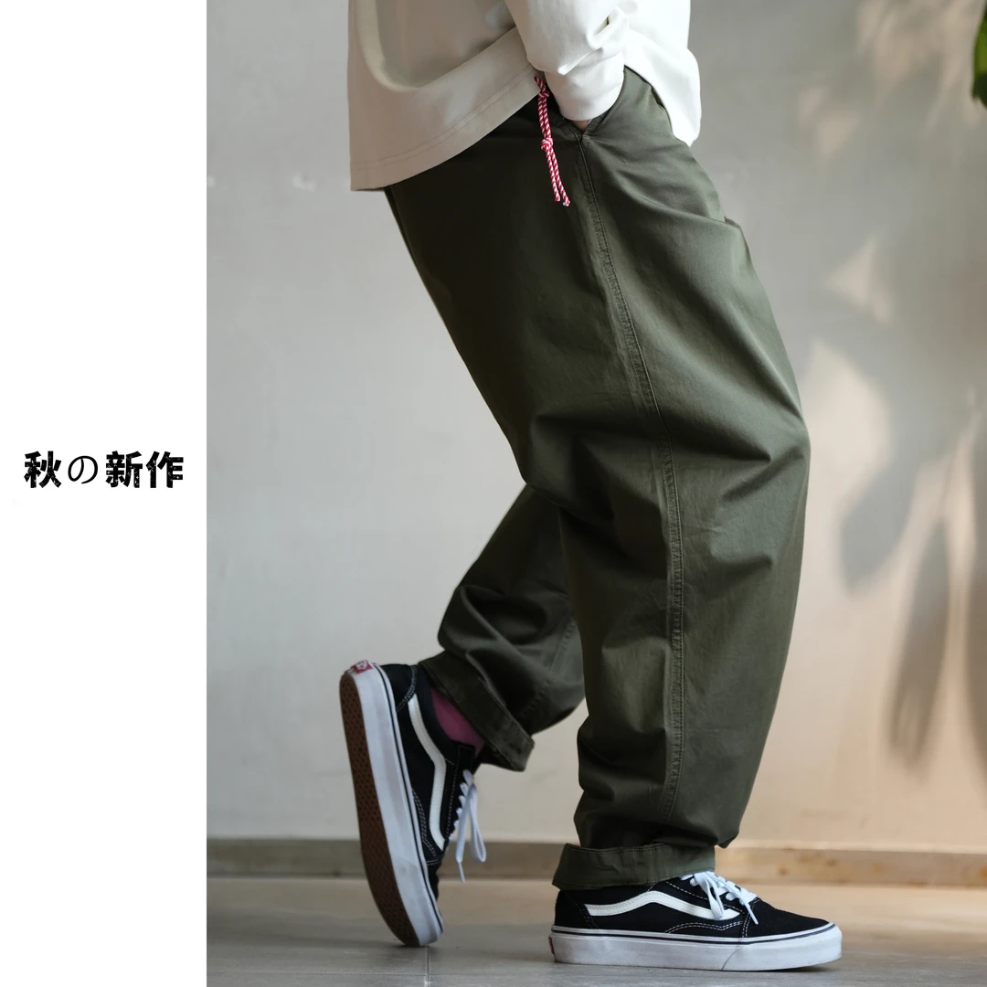 秋季新品日系5302宽松休闲裤百搭透气日系工装裤潮流微弹锥形裤