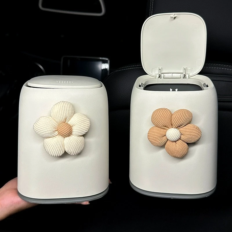 车载垃圾桶汽车内用可爱女士车内前排置物雨伞收纳桶高档创意装饰