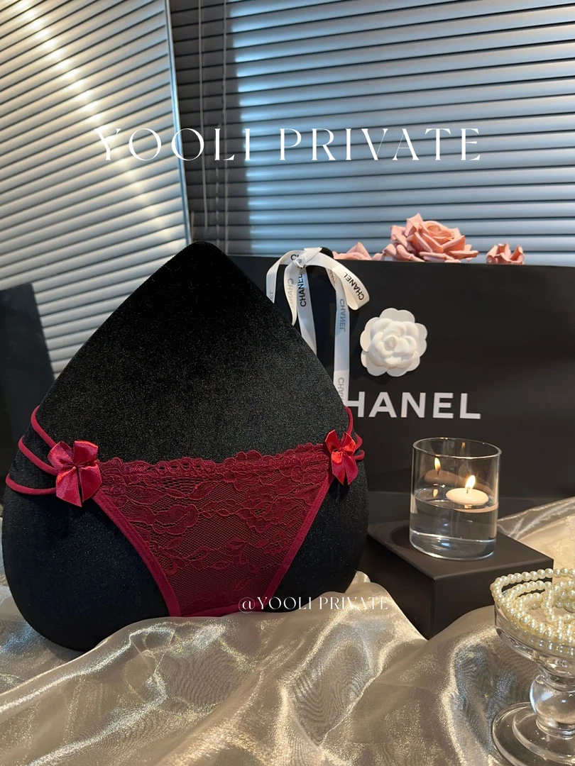 "魅惑幻想”法式轻奢性感蝴蝶结蕾丝内裤