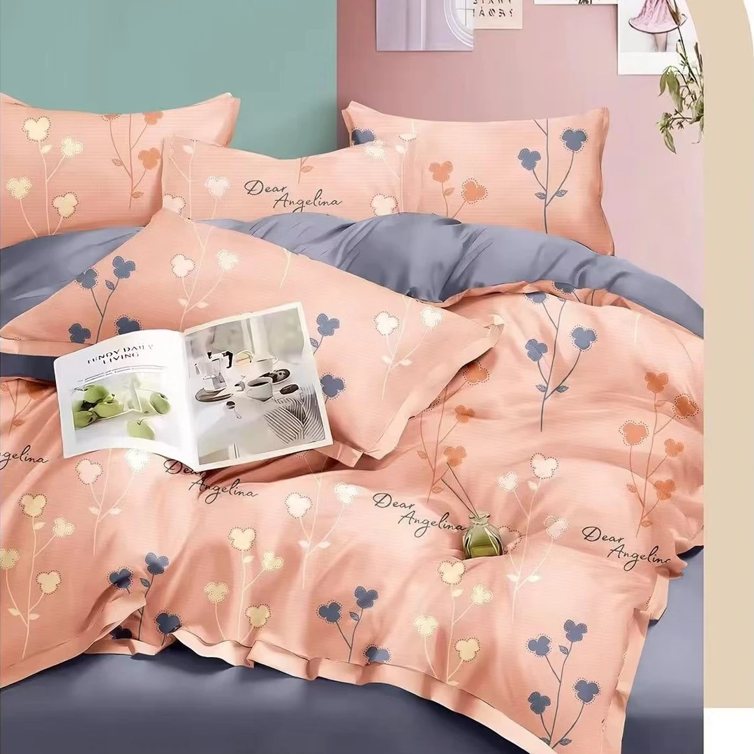 2023 全棉轻奢浅浅花漾四件套-0086