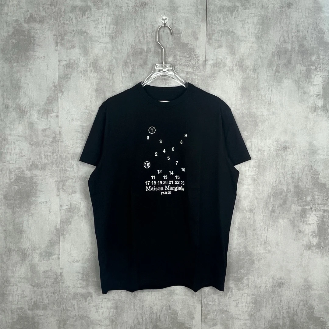 Maison Margiela FW21 Logo印花套头短袖T恤 黑色 全新 尺码任选