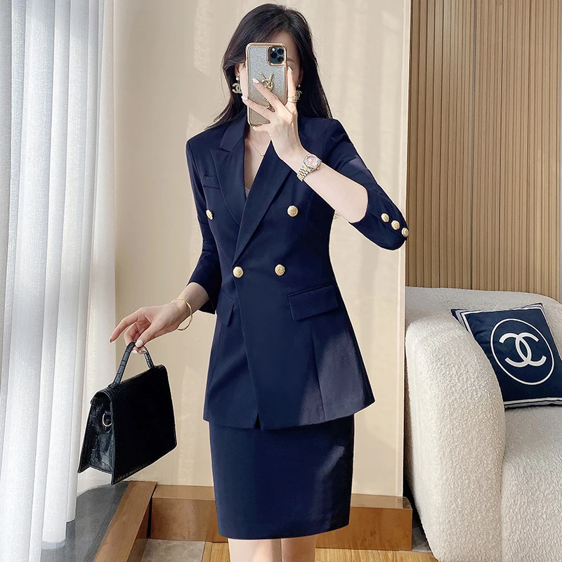 高端西装外套女早秋韩版气质职业装面试正装工作服西服套装6301