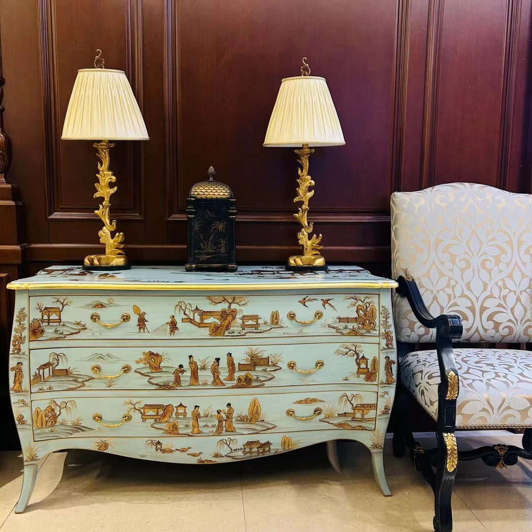 【欧美外单】ELS  宜丽舍 高档 美式 经典 客厅  柜子