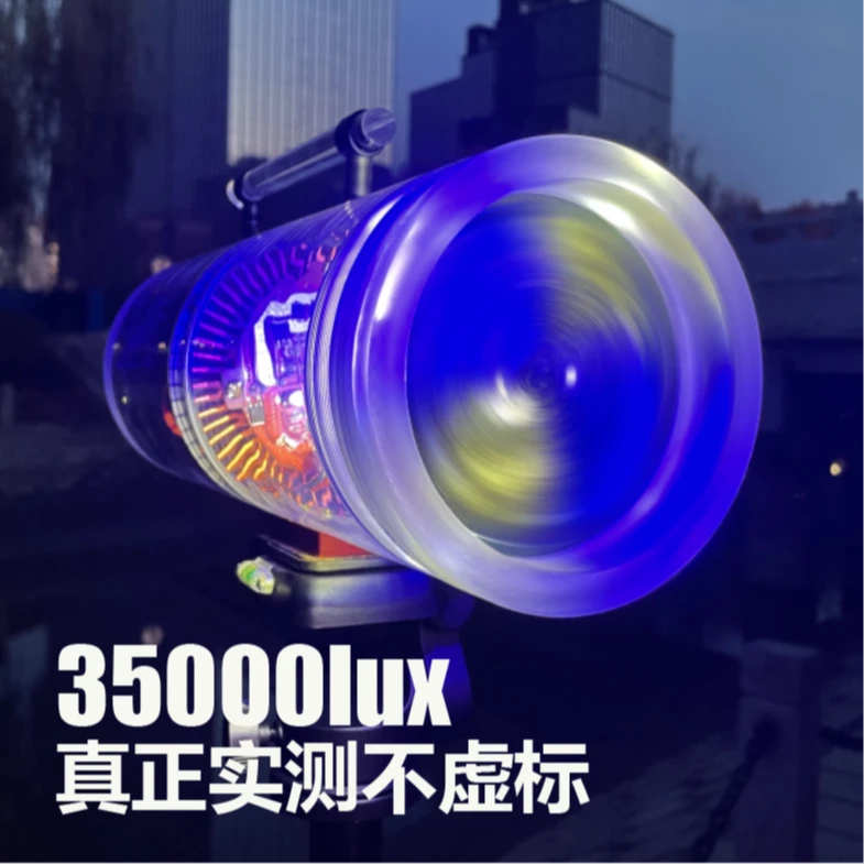 透明款超亮钓鱼灯大功率强光防雨高亮钓鱼佬夜钓灯激光炮