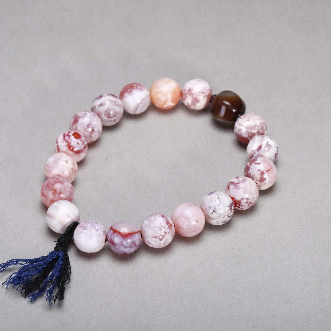 【济文阁】JFYG20112845清代 红玛瑙圆珠手持