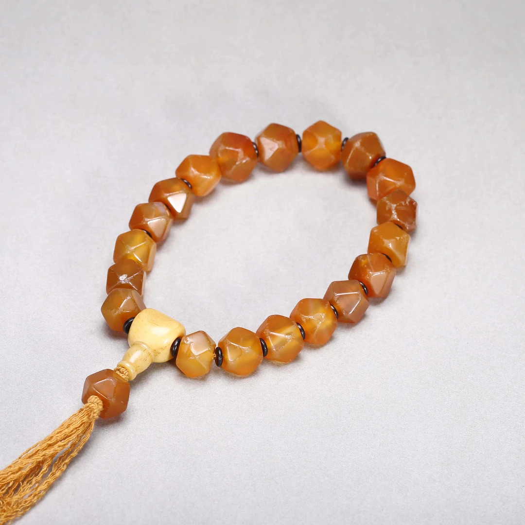 清代/唐八棱玛瑙手持/JZYM20112716/收藏/【济文阁】