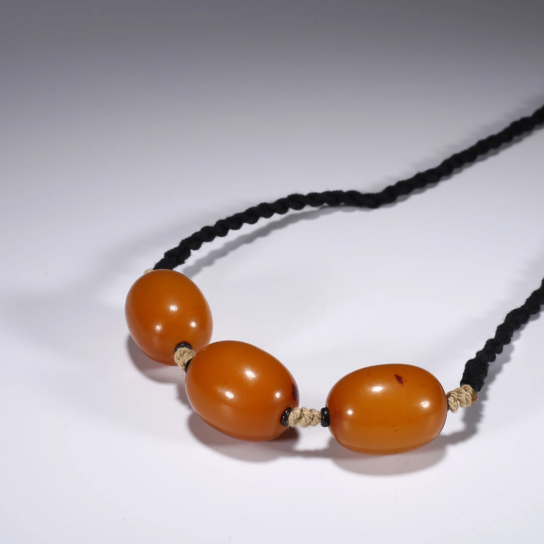 【济文阁】JZYM2784091清代 蜜蜡枣型项链