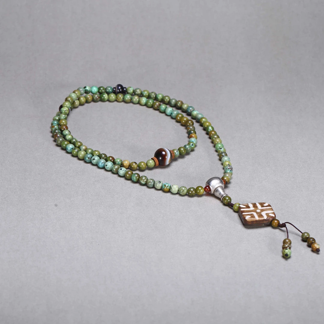 【济文阁】JZYM20929421民国 绿松石念珠