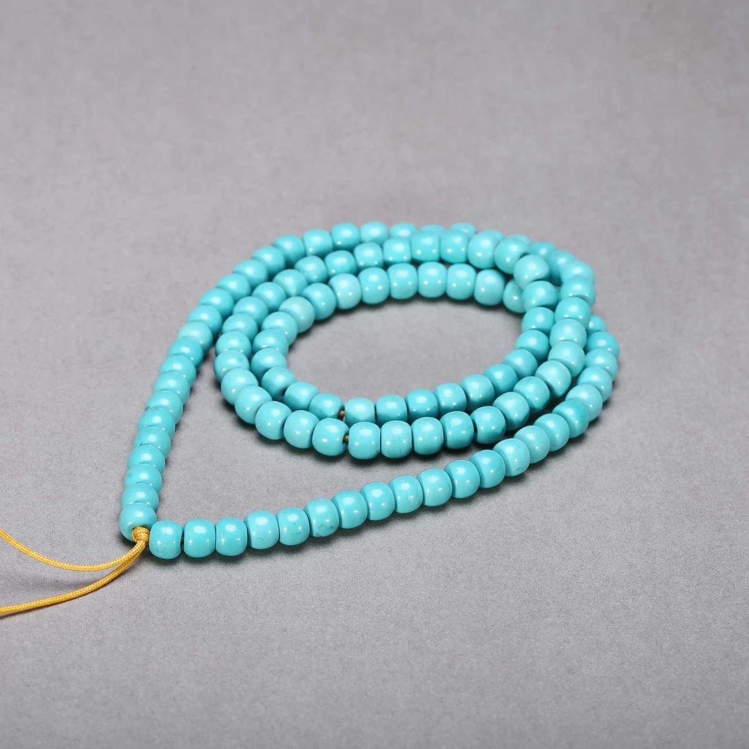 【济文阁】JFYG20101130二十世纪绿松石珠串