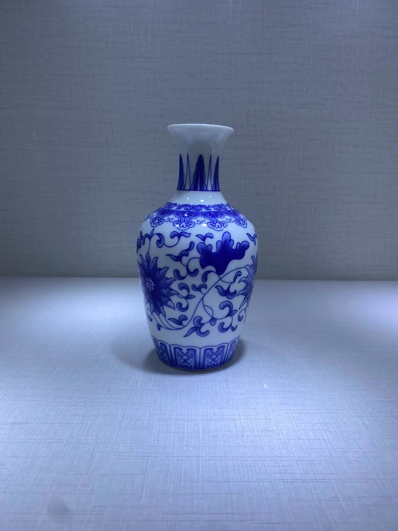 ZB13当代青花陶瓷赏瓶摆件【备用链接，所见即所得】