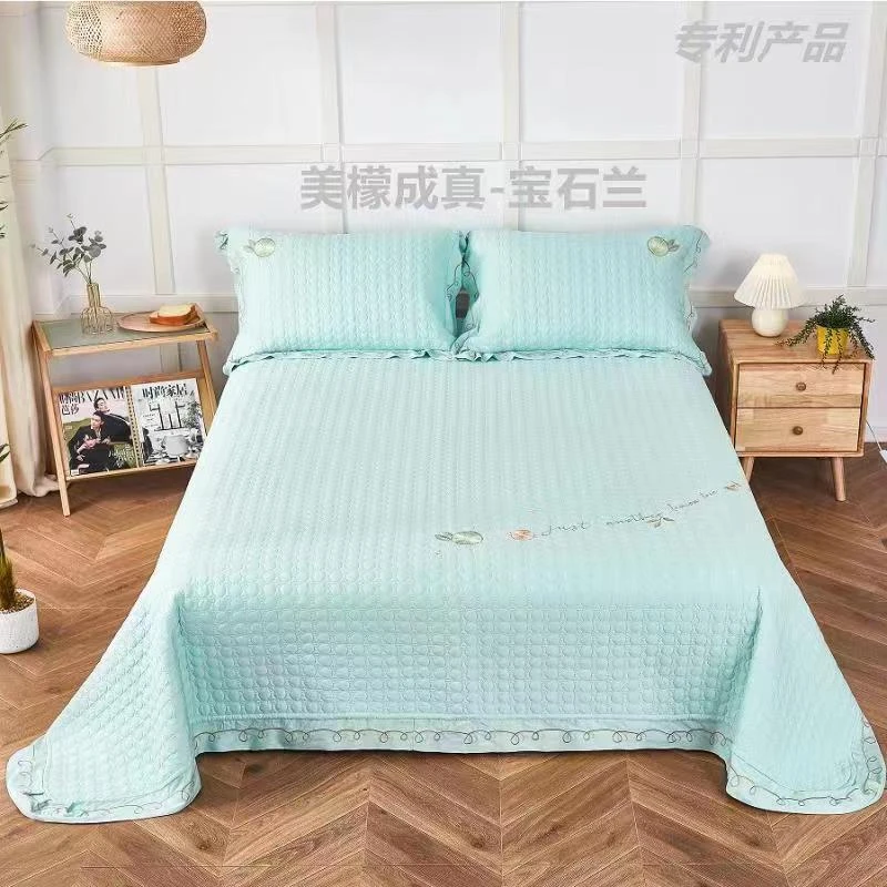 高端款 双面使用竹语天 丝床盖三件套