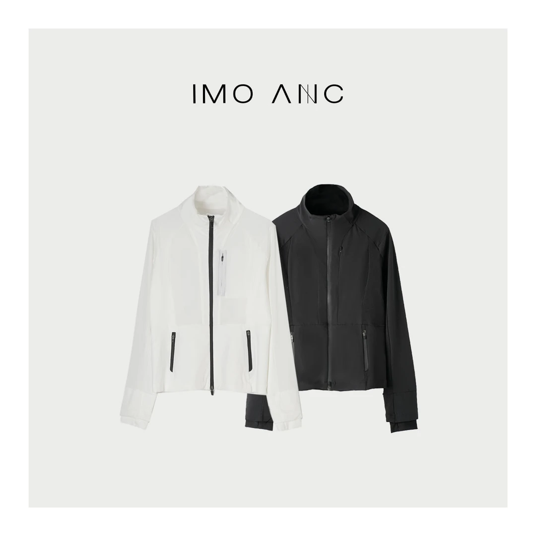 IM SO FANCY【NO退NO换】【登山者】双色基础百搭小高领拉链外套SQ977