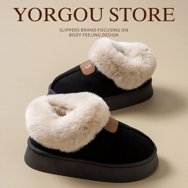 百搭美拉德雪地靴女款2024爆款冬季保暖久穿不累居家外穿厚底棉鞋