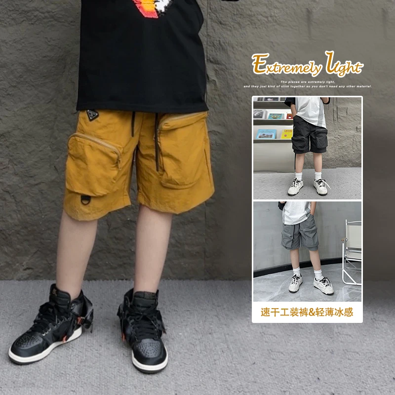 【现货】k5205小赖家中大男童夏季休宽松百搭户外工装短裤五分裤