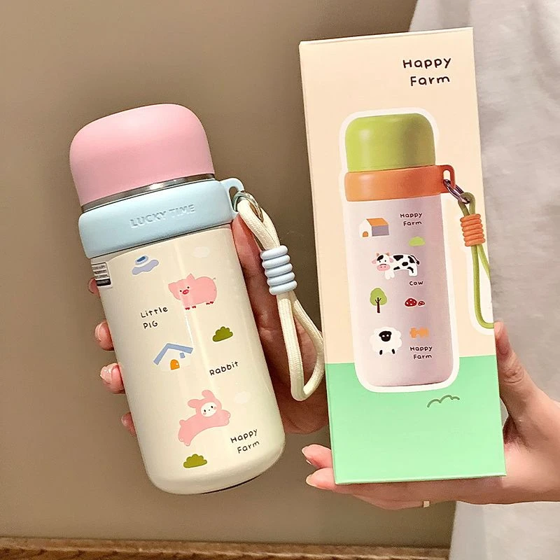 恒度小巧便携可爱保温杯女生高颜值学生上学水杯子办公室生日礼物