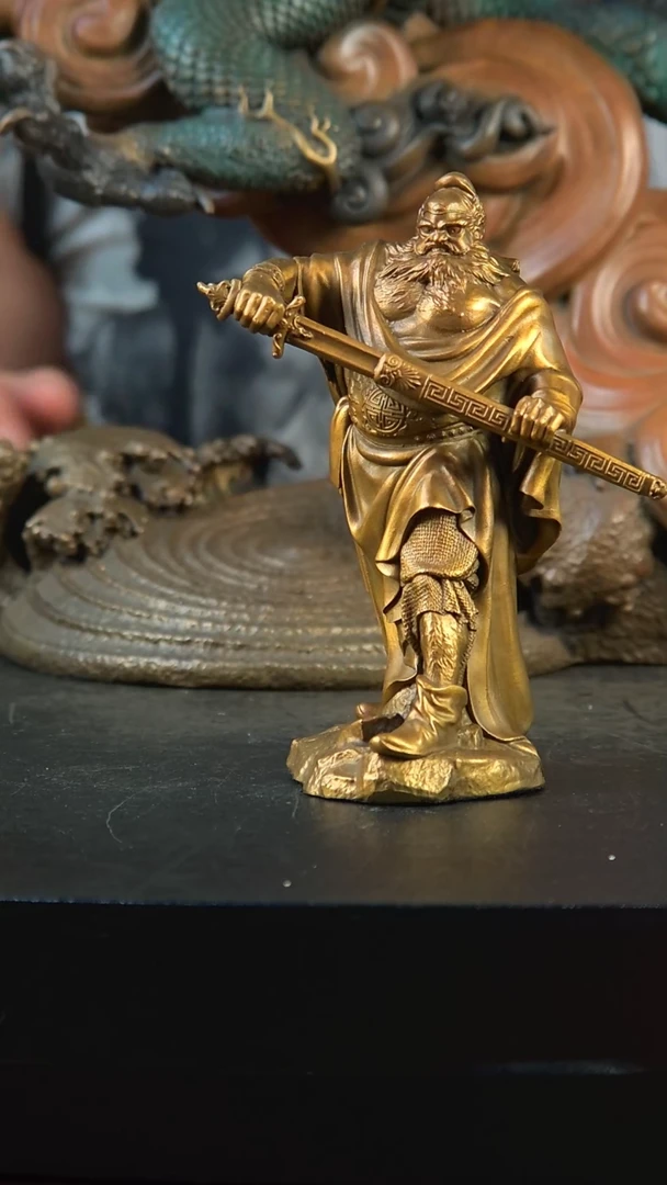 【闪购商品】黄铜钟馗亮剑(最小版)