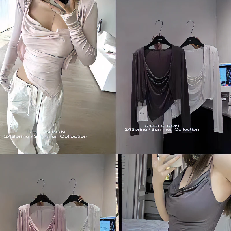 宠儿【2024韩版气质纯欲2件套开衫短外套】