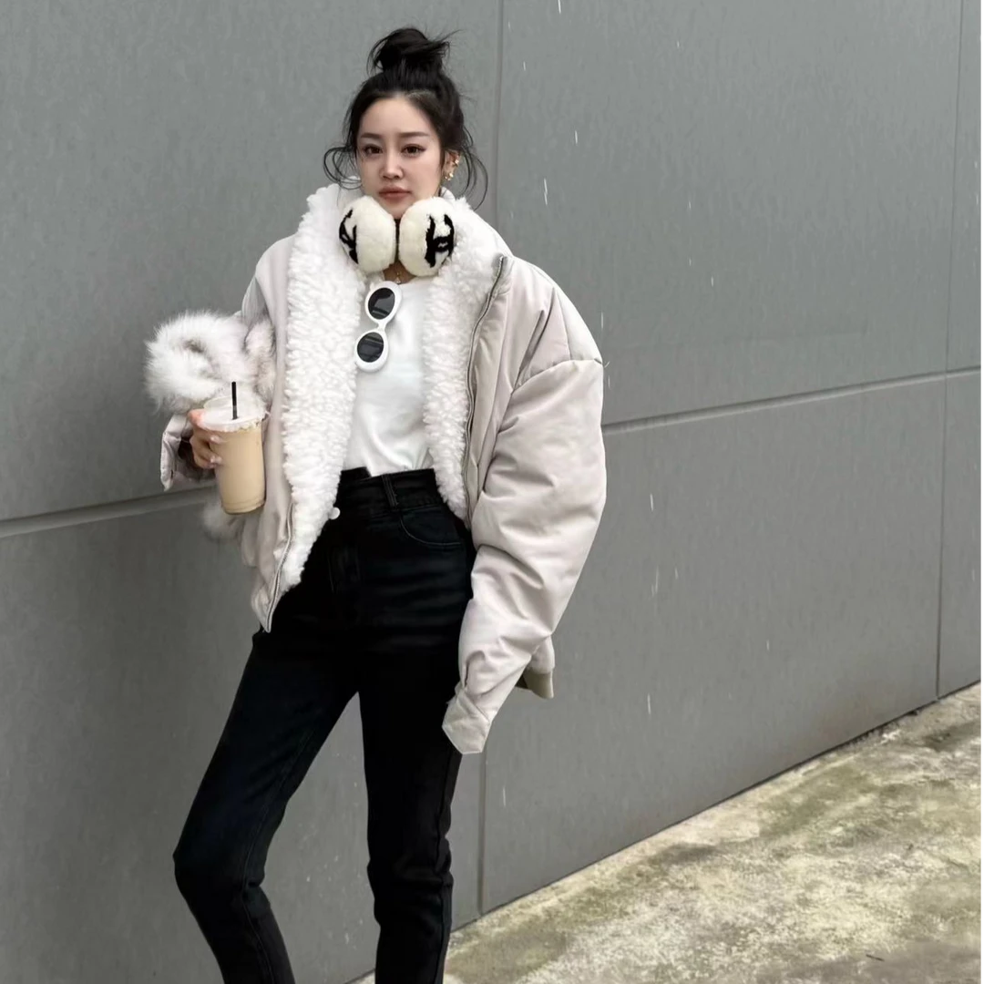 宠儿【2024冬季韩版颗粒绒立领棉夹克外套】