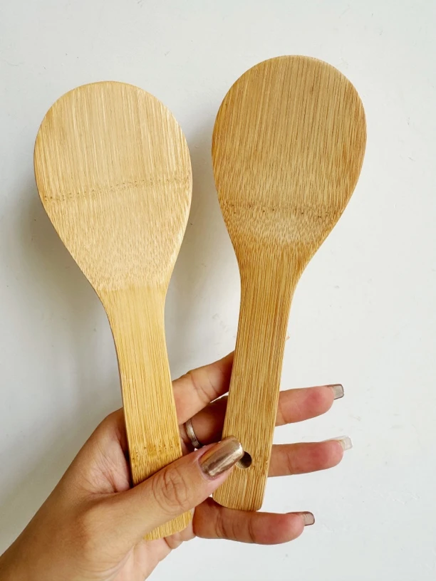 MQ167竹饭勺（拍一发二）竹不粘锅平底锅炒菜楠竹饭勺20公分无漆