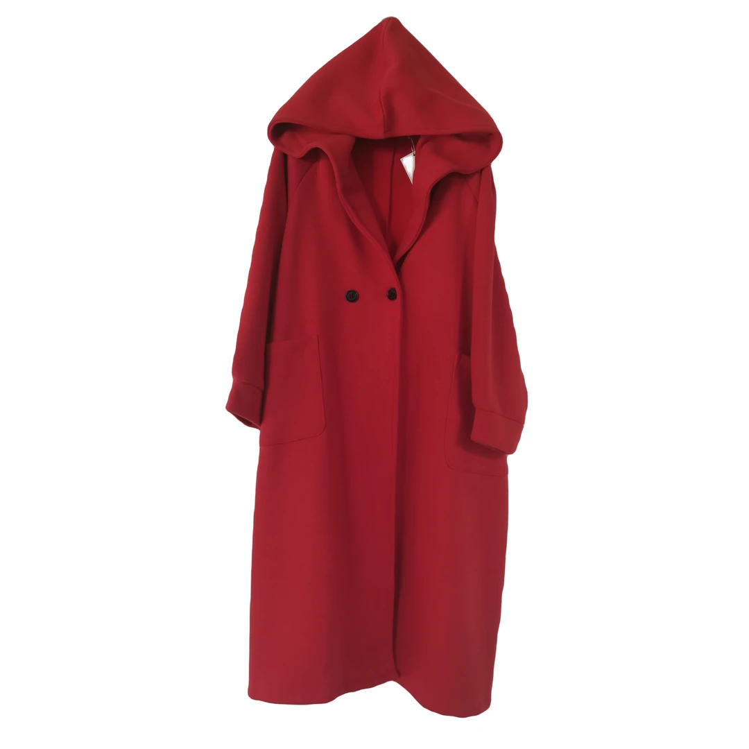 唐麻吉布大码帽衫401-404休闲百搭宽松秋冬大衣女装女士连帽气质