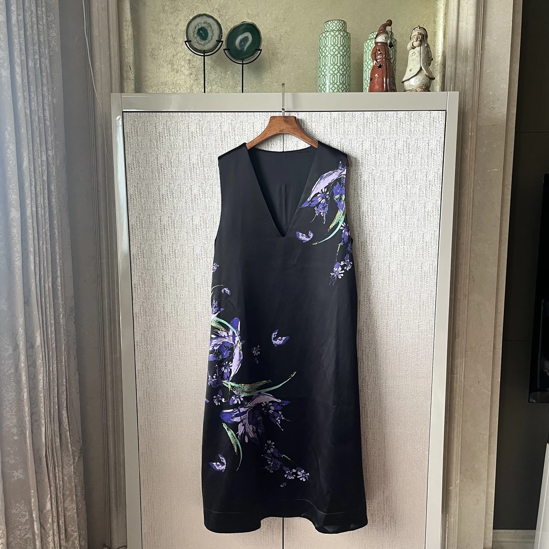 醋酯纤维聚酯纤维连衣裙气质时尚休闲