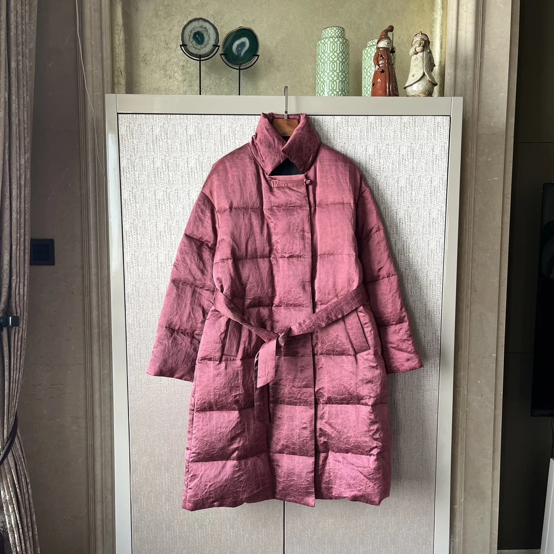 桑蚕丝聚酯纤维填充物白鹅绒羽绒服百搭