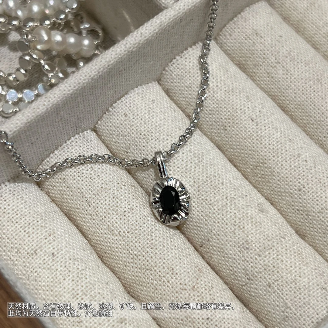 链子925银 JIUJIU【故事翻篇】时尚百搭简约银色吊坠项链0109