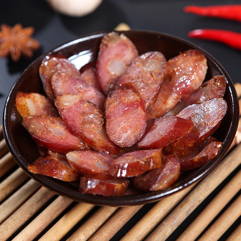 西科川味麻辣香肠500g 四川特产腊肠农家烟熏风干猪肉肠腊味