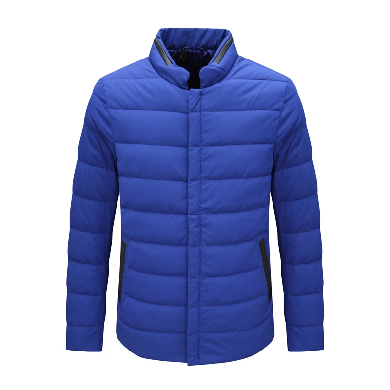 CA629机场货 卡秋冬男式羽绒服白鸭绒拉链商务休闲保暖防风外套