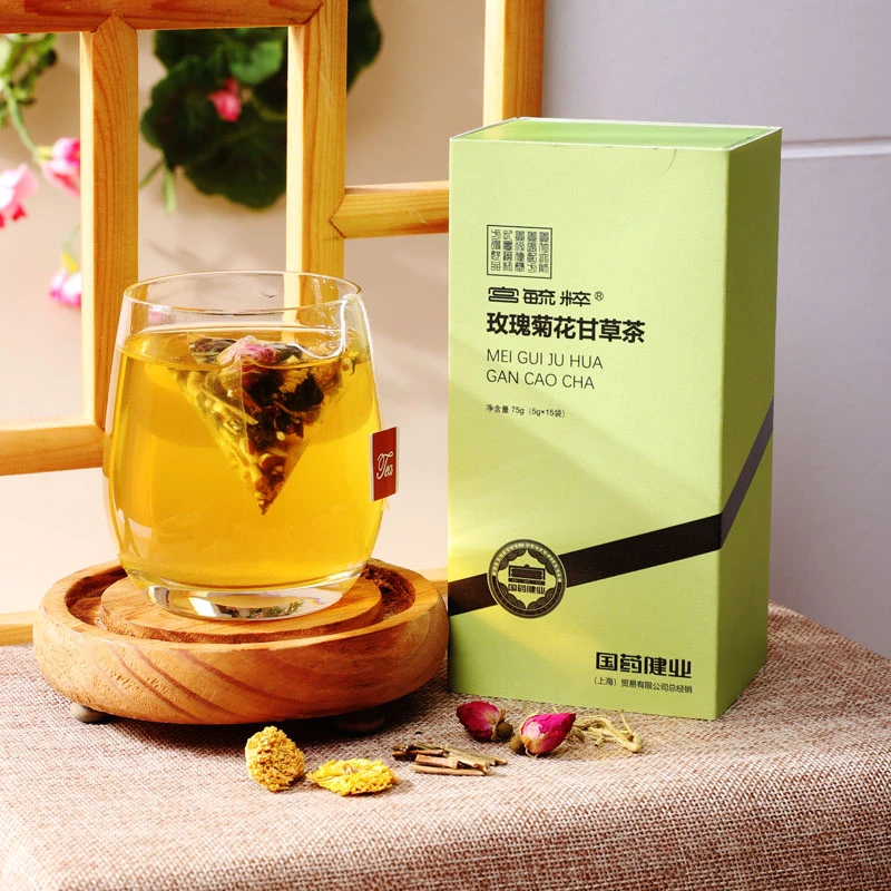 玫瑰菊花甘草茶优选传统配方养生茶熬夜喝健康好茶密封小袋易冲泡