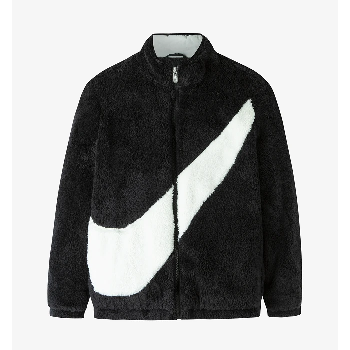 【防寒】Nike耐克童装男女童短款时尚立领毛绒秋冬加厚保暖棉服J394