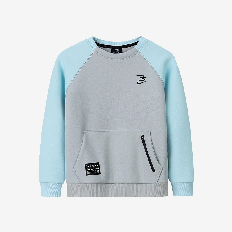 NIKE 3BRAND儿童童装卫衣冬季男大童加绒卫衣RWB-LK-0905