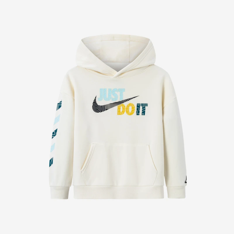 Nike耐克童装卫衣秋冬小童加绒保暖连帽卫衣NKB-POL207