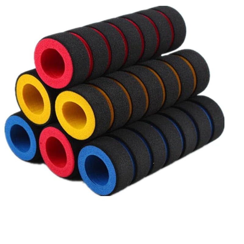 通用把套儿童自行车手把套转把套山地车毛毛虫海绵把套装备配件全