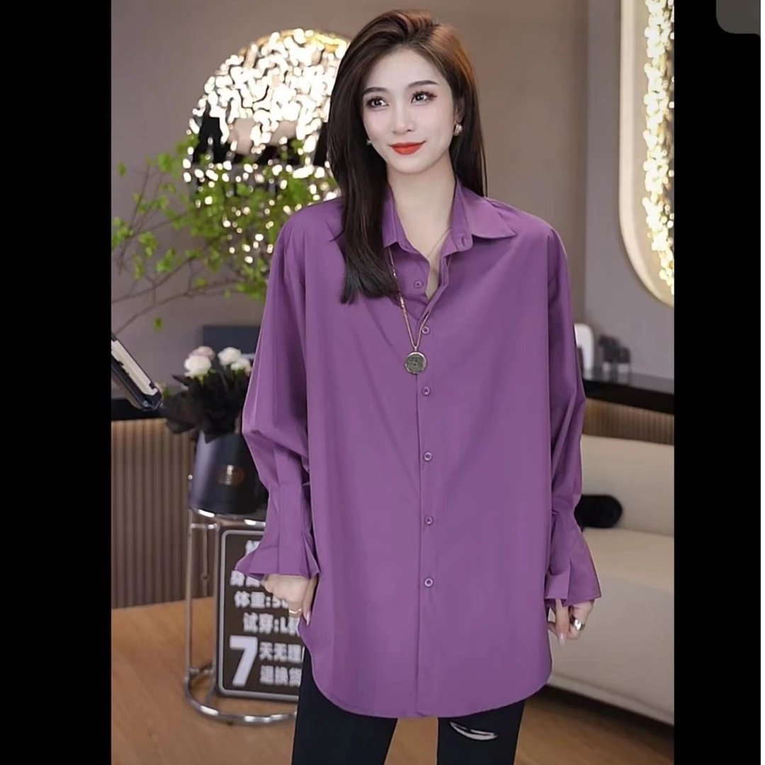 麦霓严选【花期】新款花苞袖设计时尚大方衬衫上衣女衬衣休闲7083