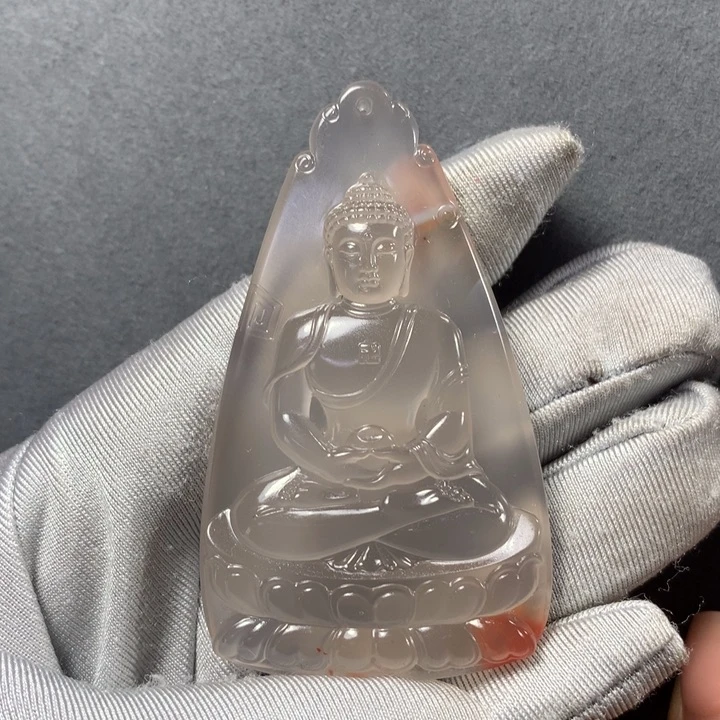 南红玛瑙大日挂件未镶嵌