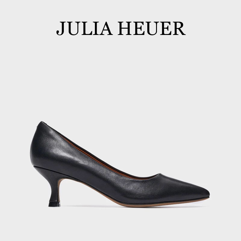 朱莉亚丨JULIA HEUER女士气质时尚猫跟尖头高跟鞋2205