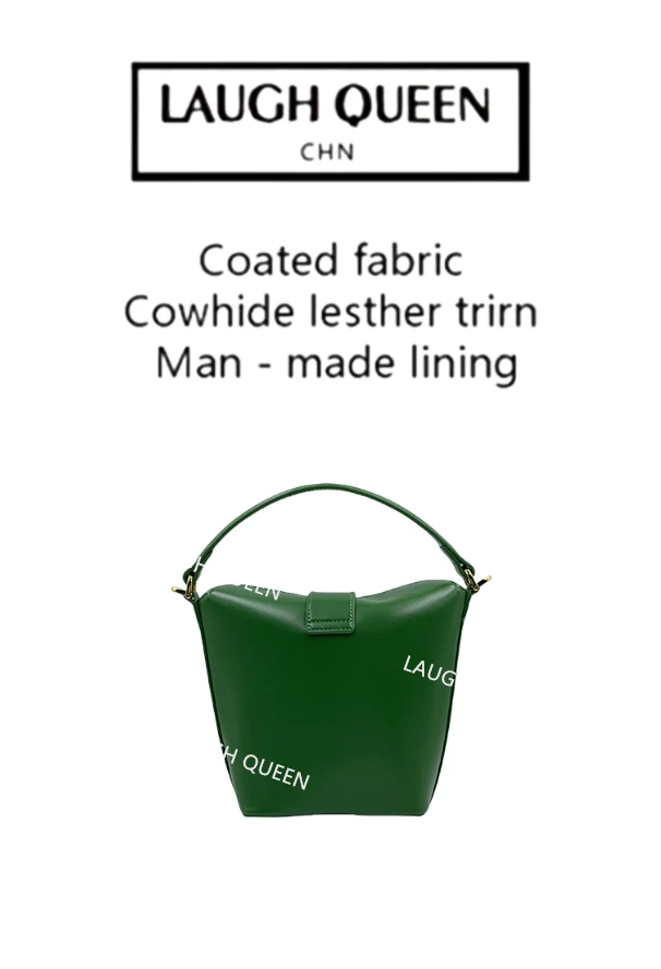 Laugh Queen手工打造真皮女士新款包博手机包门绿色
