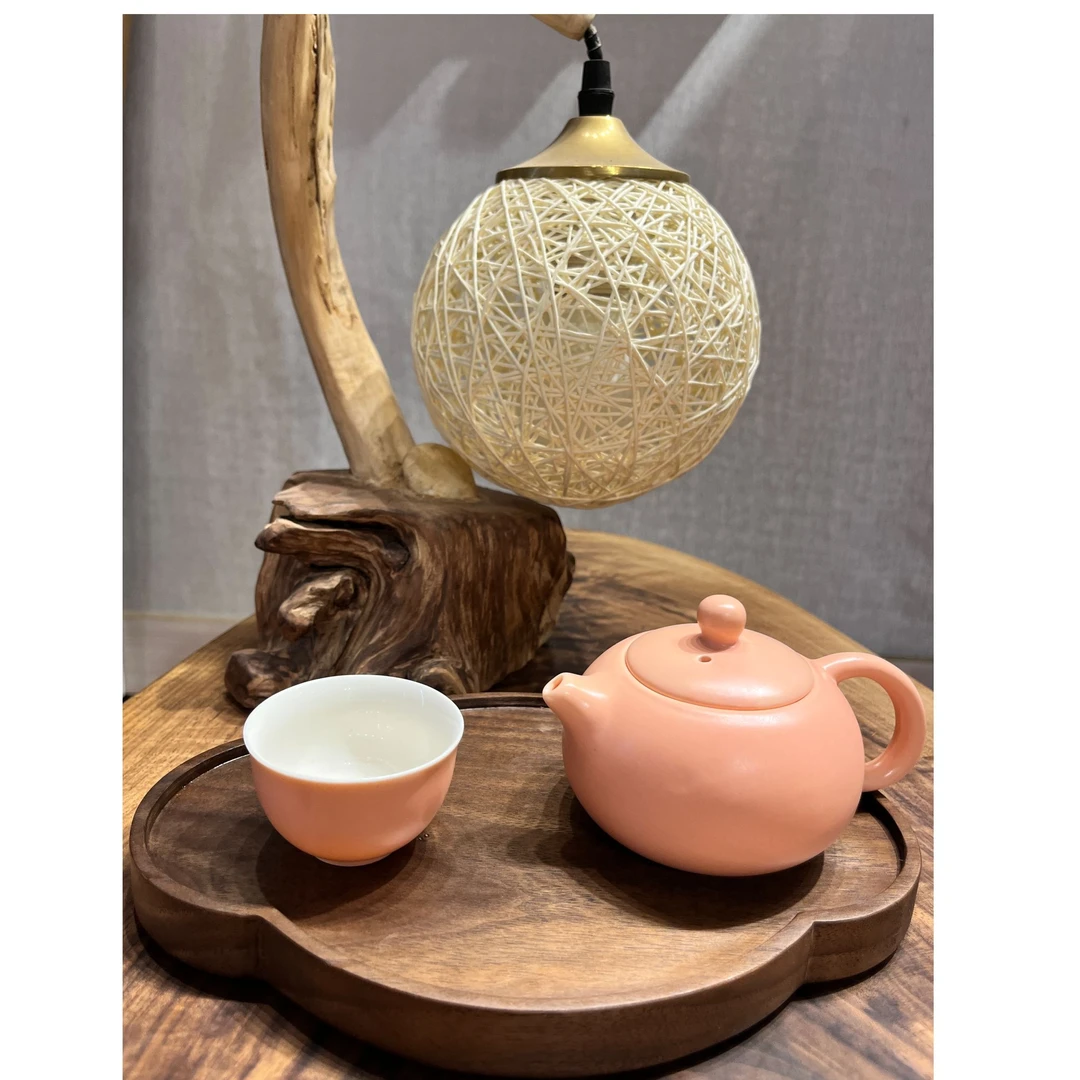 北美黑胡桃随形板碳化干泡台轻奢创意简约日式茶道隔热（纹路随机）