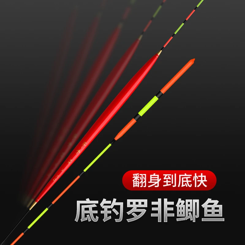 齐手XL高灵敏硬尾醒目快速翻身底钓综合黑坑罗非轻口鲫鱼专用漂