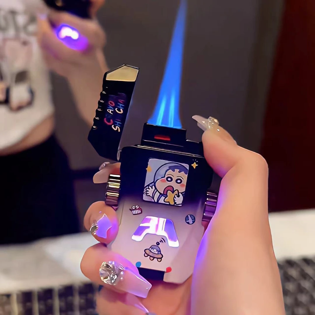 网红新款创意指尖陀螺防风打火机个性炫酷送男友闺蜜礼物高档礼盒