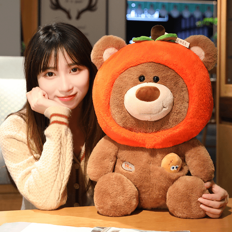 柿柿如意泰迪熊公仔玩偶女生礼物抱枕好事花生熊毛绒玩具女神礼物