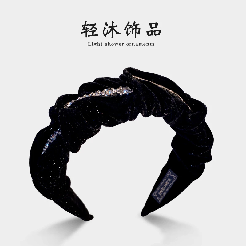 【A43】新品发饰2023韩版秋冬手工百搭小香风编织复古发箍