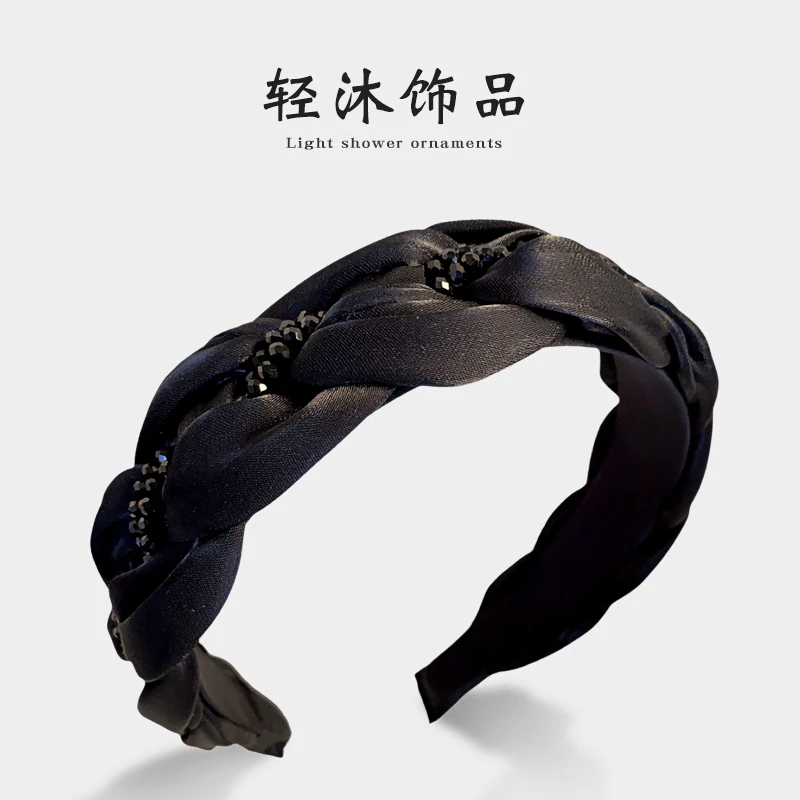 【A42】新品发饰2023韩版秋冬复古百搭优雅宽边发箍